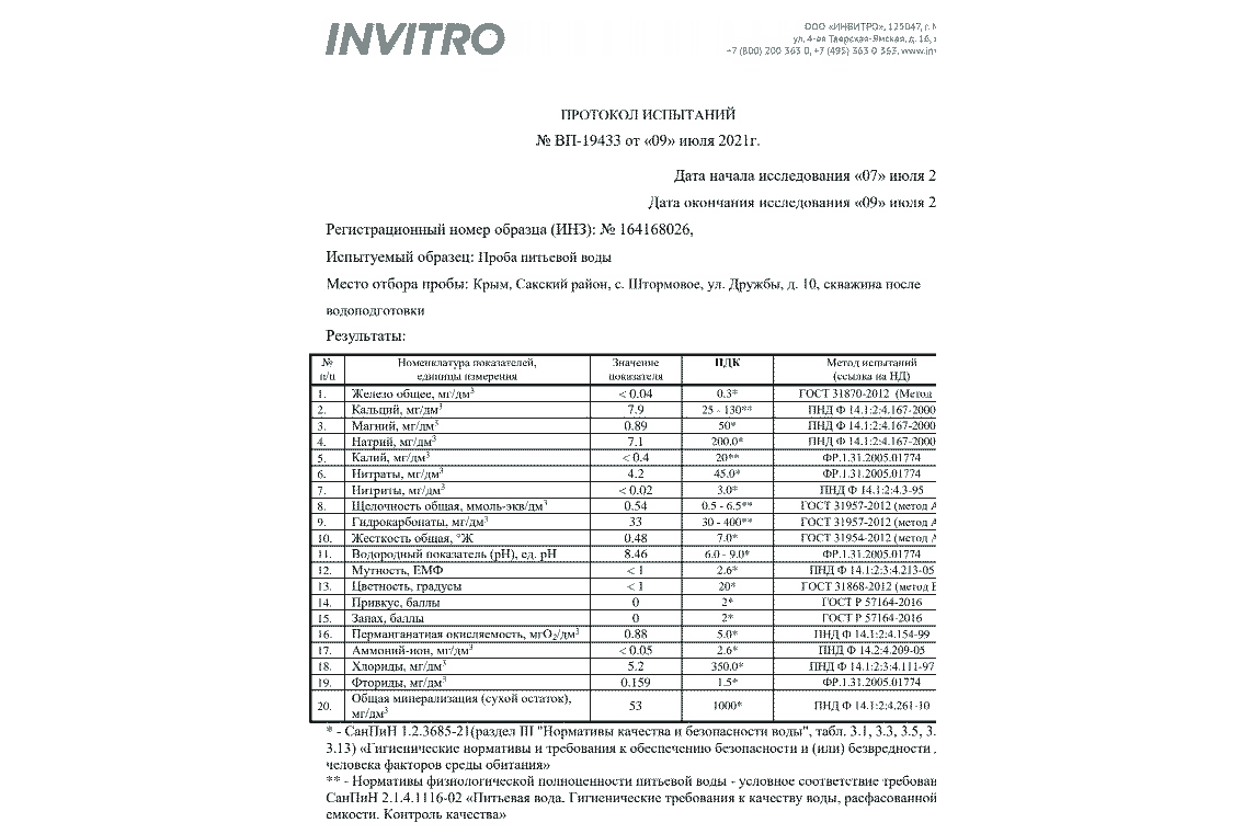 Питьевая вода